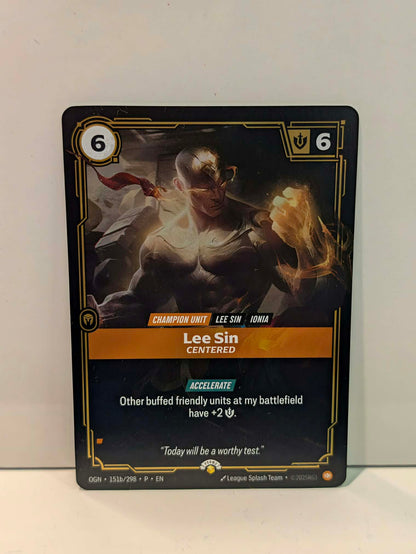 Riftbound - Lee Sin, Centered (OGN 151b/298) [Foil Promo]