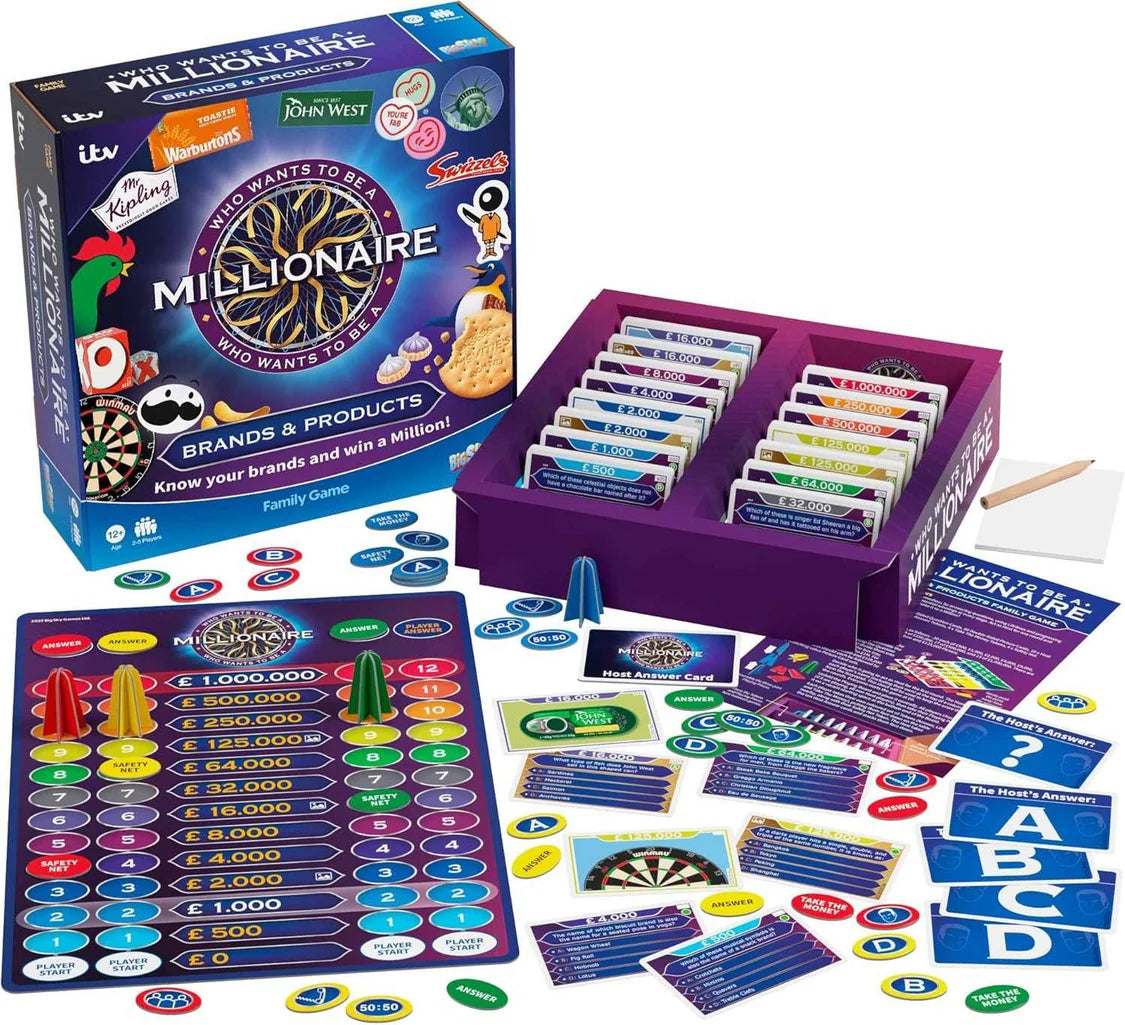 Who Wants to be a Millionaire: Brands & Products Board Game