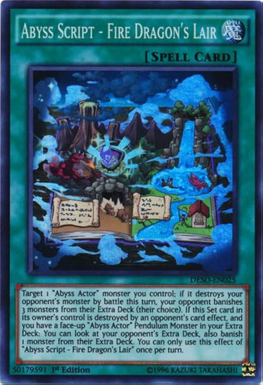 Yu-Gi-OH TCG Abyss Script - Fire Dragons Lair DESO-EN025 (1st Edition)