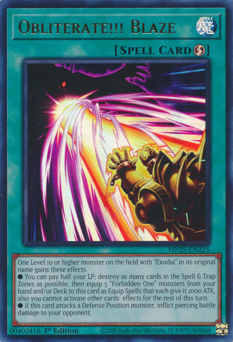 Yu-Gi-OH TCG Obliterate!!! Blaze MP25-EN225
