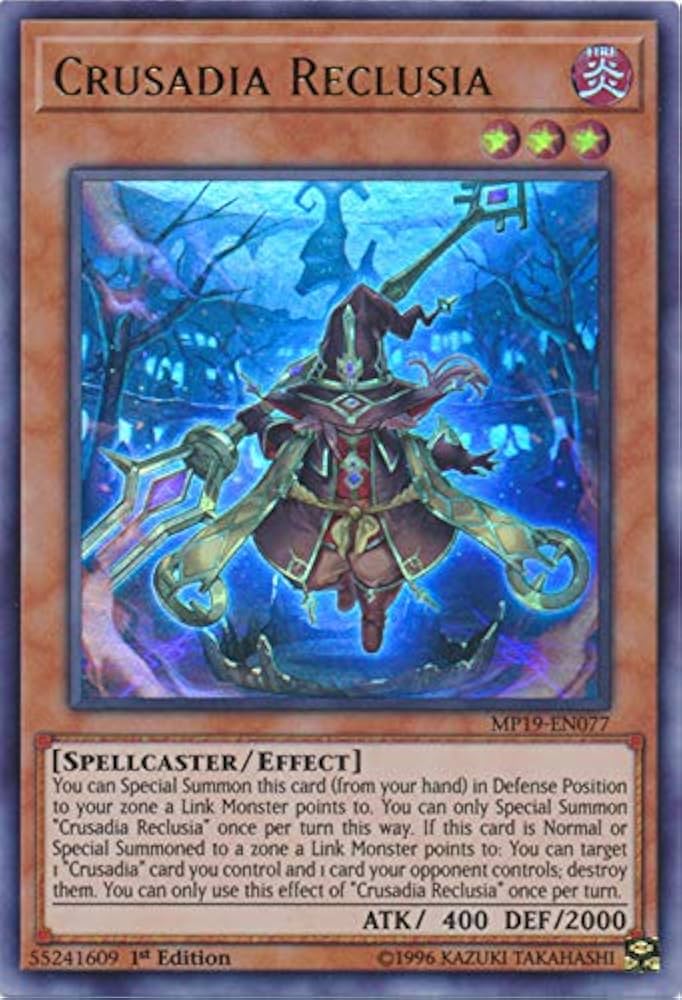 Yu-Gi-Oh Crusadia Reclusia MP19-EN077 (1st Edition)