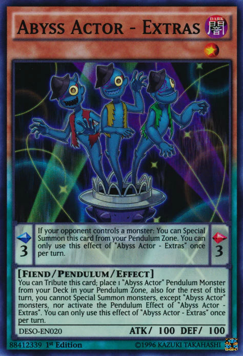 Yu-Gi-Oh TCG Abyss Actor - Extras DESO-EN020 (1st Edition)
