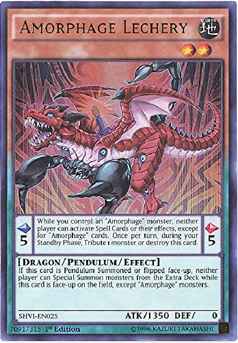 Yu-Gi-Oh TCG Amorphage Lechery SHVI-EN025 (1st Edition)