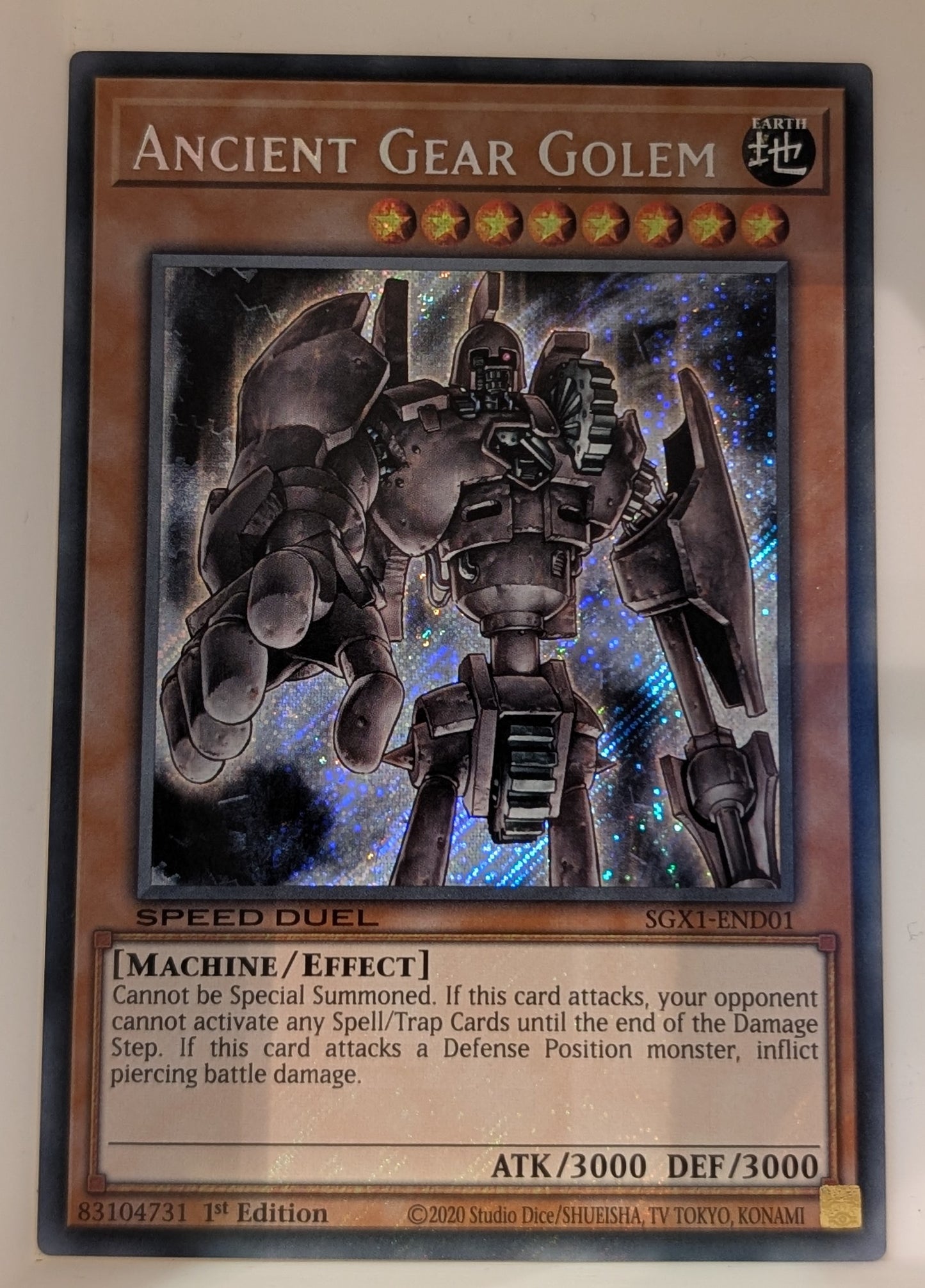 Yu-Gi-Oh TCG Ancient Gear Golem SGX1-END01 (Speed Duel)