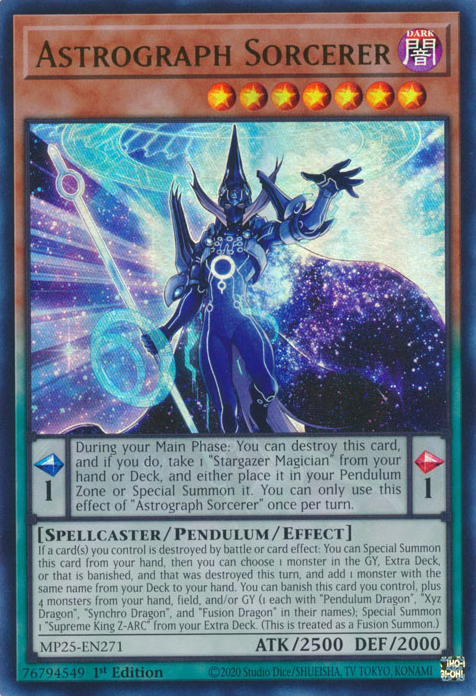 Yu-Gi-Oh TCG Astrograph Sorcerer MP25-EN271