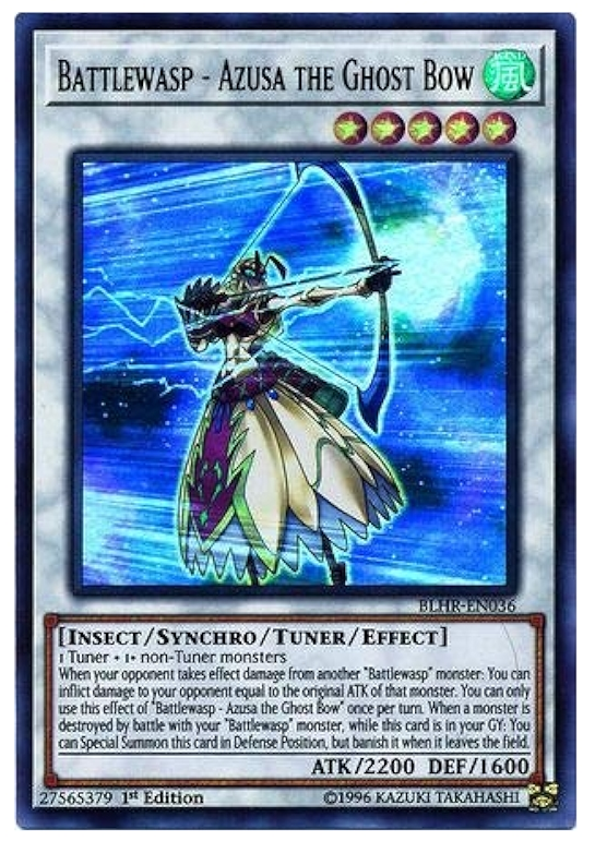 Yu-Gi-Oh TCG Battlewasp - Azusa the Ghost Bow BLHR-EN036 (1st Edition)