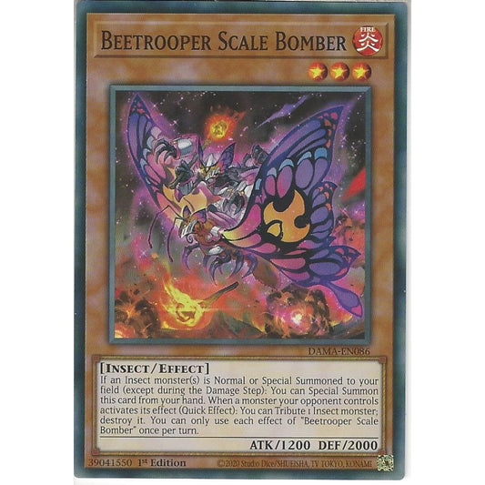 Yu-Gi-Oh! TCG Beetrooper Scale Bomber DAMA-EN086 (1st Edition)