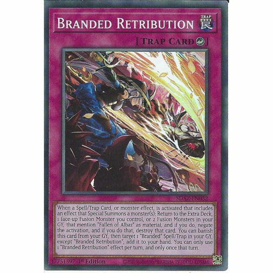 Yu-Gi-Oh TCG Branded Retribution SDAZ-EN032 (1st Edition)