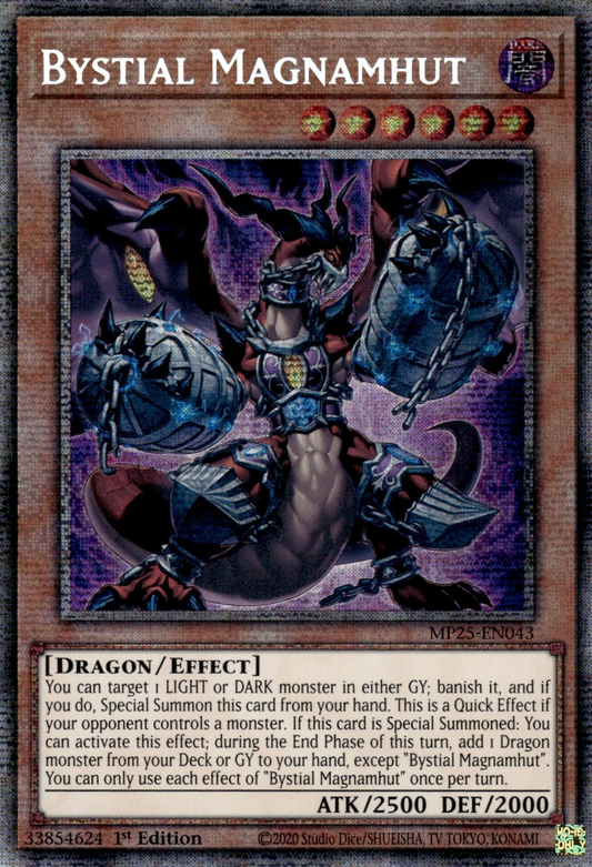 Yu-Gi-Oh TCG Bystial Magnamhut MP25-EN043 (1st Edition)
