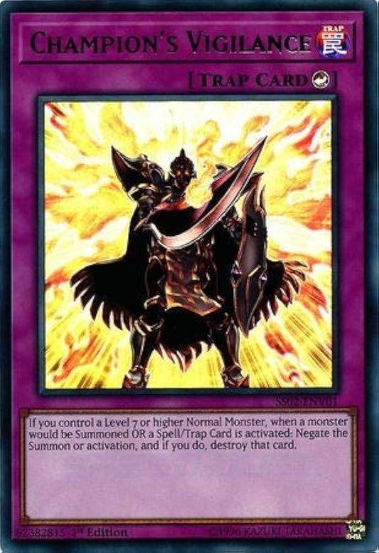 Yu-Gi-Oh TCG Champions Vigilance SS02-ENV01 (1st Edition)