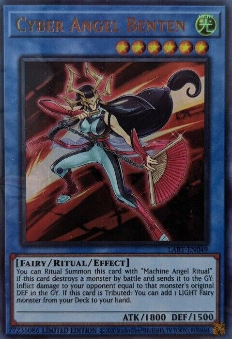 Yu-Gi-Oh TCG Cyber Angel Benten LART-EN049 (Lost Art Promo, Limited Edition, Sealed)