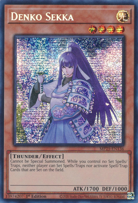 Yu-Gi-Oh TCG Denko Sekka MP25-EN136 (1st Edition)