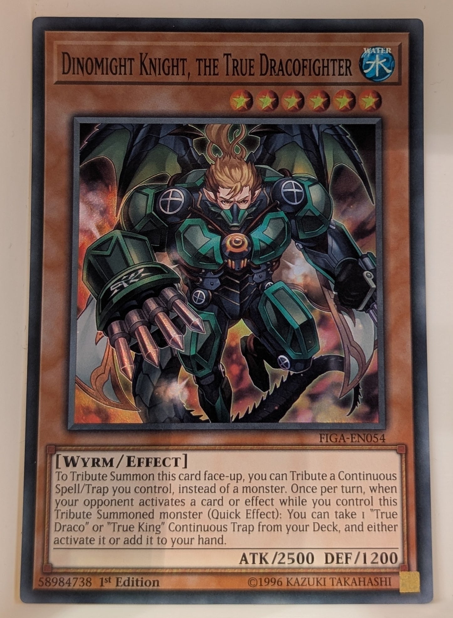 Yu-Gi-Oh TCG Dinomight Knight, The True Dracofighter FIGA-EN054