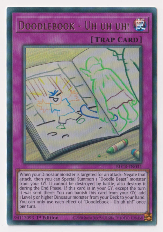 Yu-Gi-Oh TCG Doodlebook - Uh Uh Uh BLCR-EN034 (1st Edition)