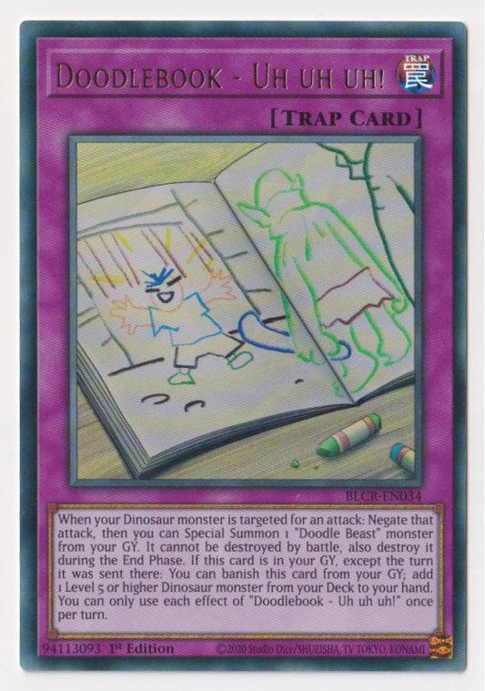 Yu-Gi-Oh TCG Doodlebook - Uh Uh Uh BLCR-EN034 (1st Edition)