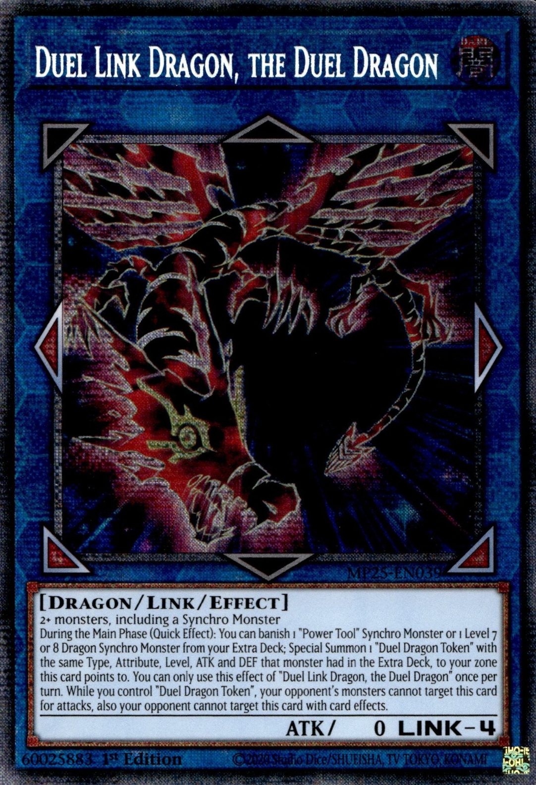 Yu-Gi-Oh TCG Duel Link Dragon, the Duel Dragon MP25-EN039