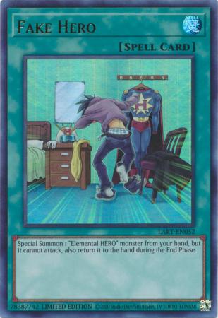 Yu-Gi-Oh TCG Fake Hero LART-EN052 (Lost Art Promo, Limited Edition, Sealed)