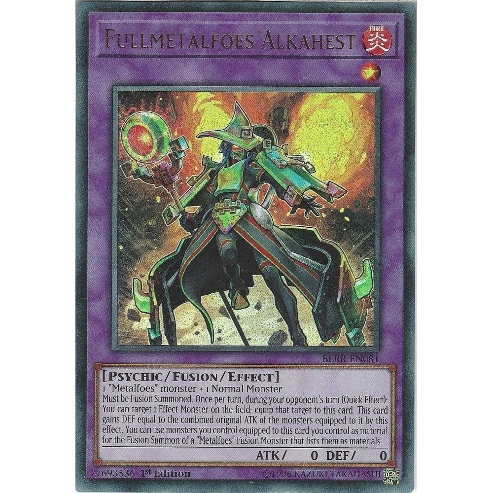 Yu-Gi-Oh TCG Fullmetalfoes Alkahest BLRR-EN081 (1st Edition)