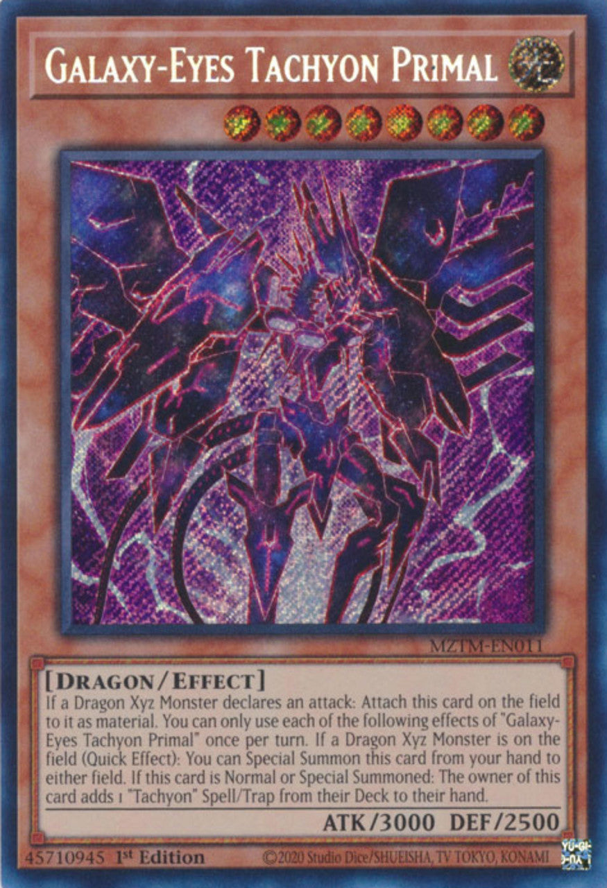 Yu-Gi-Oh TCG Galaxy-Eyes Tachyon Primal MZTM-EN011