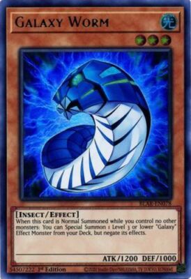 Yu-Gi-Oh TCG Galaxy Worm BLAR-EN078 (1st Edition)