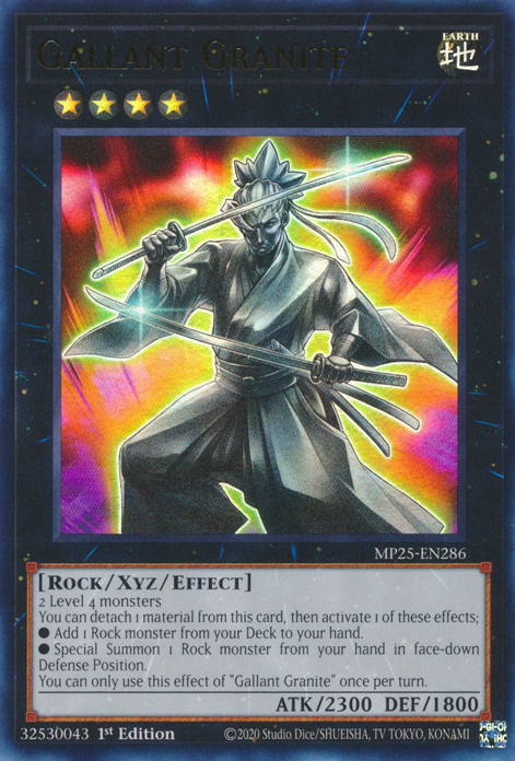 Yu-Gi-Oh TCG Gallant Granite MP25-EN286