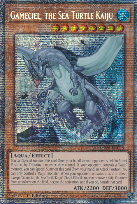Yu-Gi-Oh TCG Gameciel, the Sea Turtle Kaiju MP25-EN028 (1st Edition)
