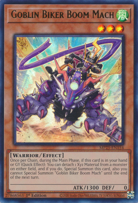 Yu-Gi-Oh TCG Goblin Biker Boom Mach MP25-EN154 (1st Edition)