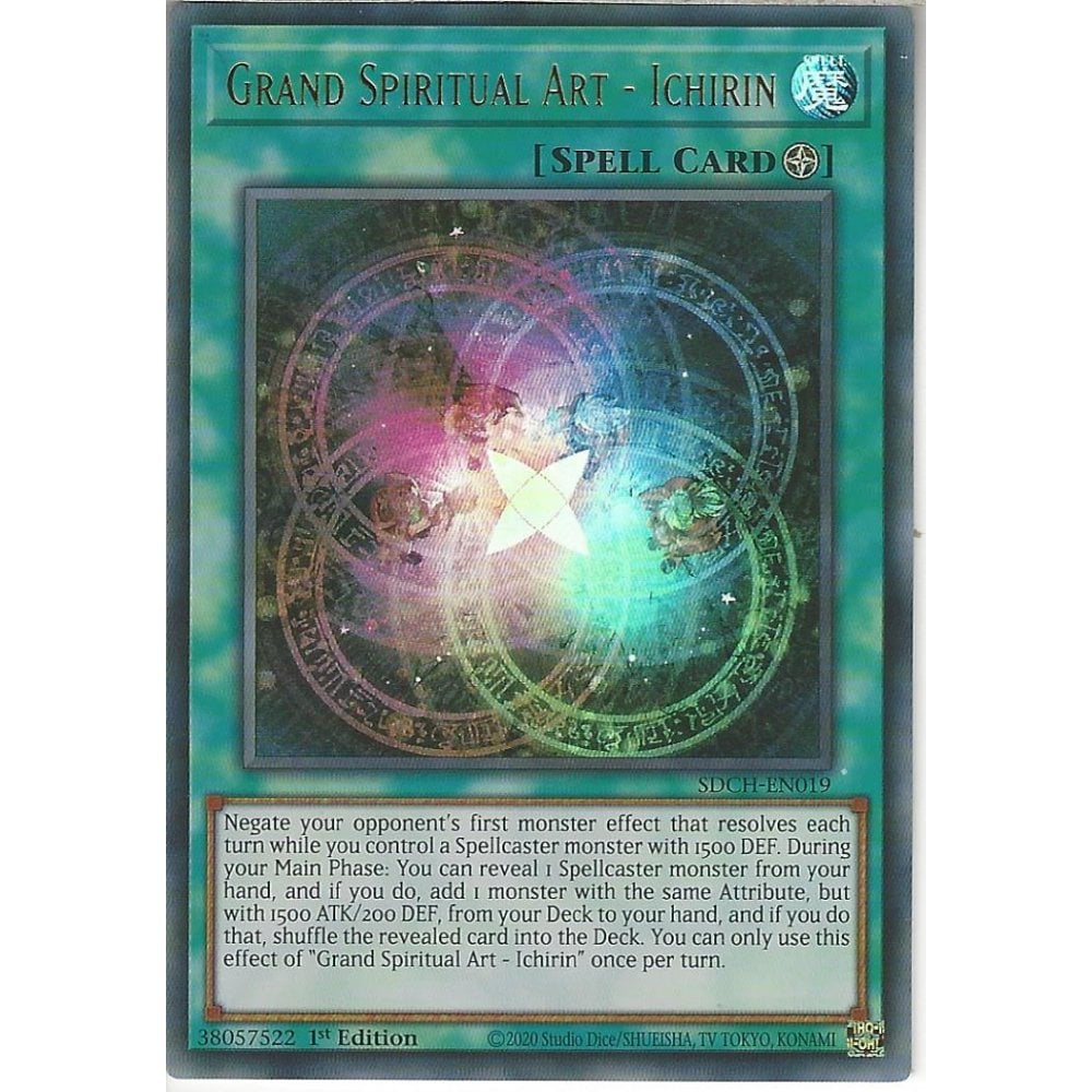 Yu-Gi-Oh TCG Grand Spiritual Art - Ichirin SDCH-EN019 (1st Edition)