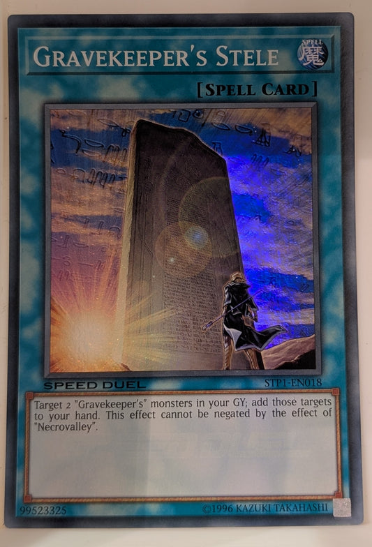 Yu-Gi-Oh TCG Gravekeepers Stele STP1-EN018 (Speed Duel)