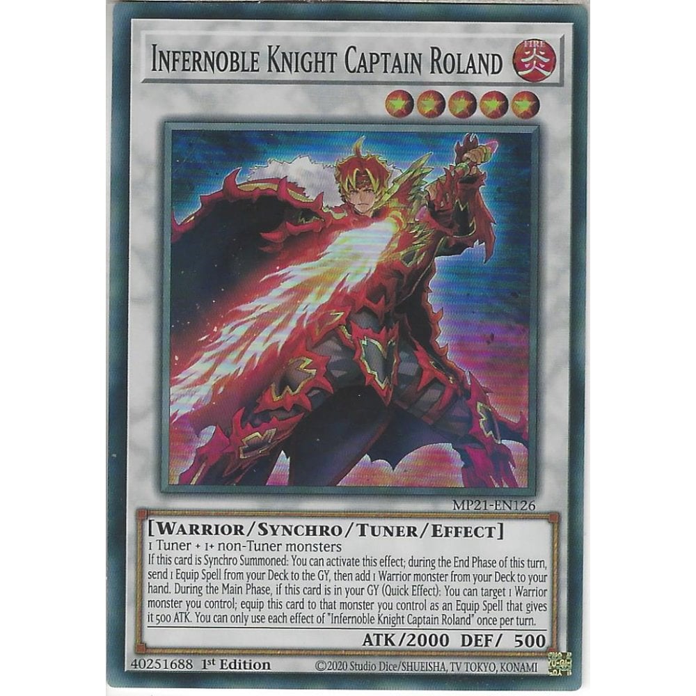 Yu-Gi-Oh TCG Infernoble Knight Captain Roland MP21-EN126 (1st Edition)