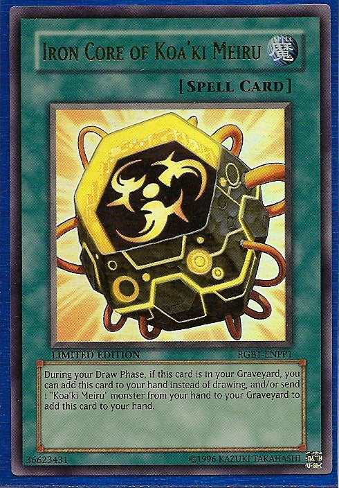 Yu-Gi-Oh TCG Iron Core of Koa'ki Meiru RGBT-ENPP1 (Limited Edition)