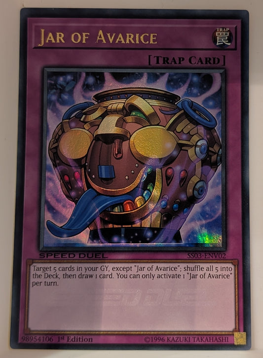 Yu-Gi-Oh TCG Jar of Avarice SS03-ENV02 (Speed Duel)