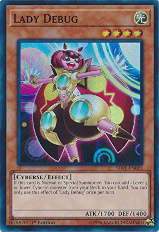 Yu-Gi-Oh TCG Lady Debug SDPL-EN005 (1st Editon)