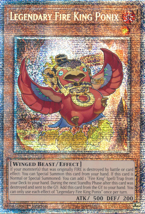 Yu-Gi-Oh TCG Legendary Fire King Ponix MP25-EN048 (1st Edition)