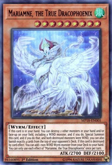 Yu-Gi-Oh TCG Mariamne the True Dracophoenix MP18-EN005 (1st Edition)