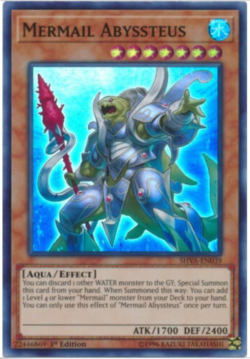 Yu-Gi-Oh TCG Mermail Abyssteus SHVA-EN039 (1st Edition)
