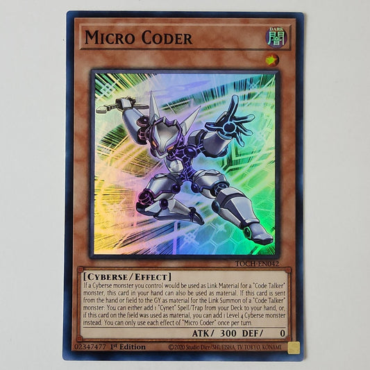 Yu-Gi-Oh TCG Micro Coder TOCH-EN042 (1st Edition)