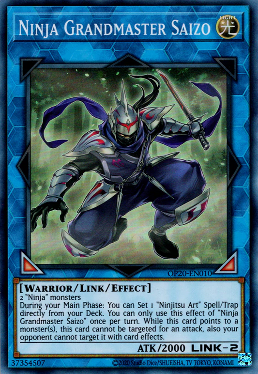 Yu-Gi-Oh TCG Ninja Grandmaster Saizo (OP20-EN010)