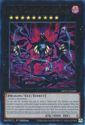 Yu-Gi-Oh TCG Number 95: Galaxy-Eyes Dark Matter Dragon MP25-EN300