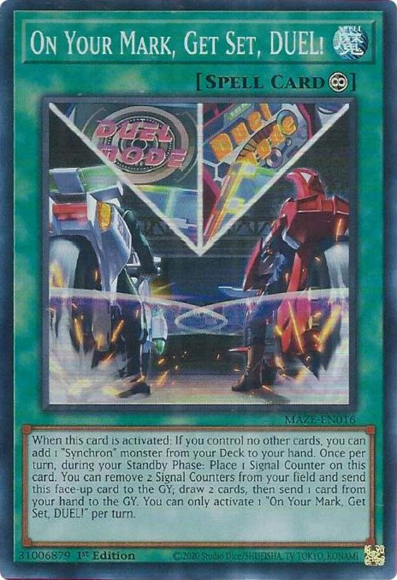 Yu-Gi-Oh TCG On your Mark, Get Set, DUEL MAZE-EN016 (1st Edition)