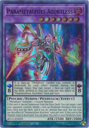Yu-Gi-Oh TCG Parametalfoes Azortless BLVO-EN039
