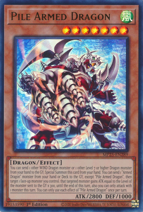 Yu-Gi-Oh TCG Pile Armed Dragon MP25-EN289 (1st Edition)