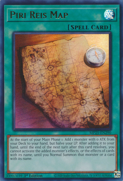 Yu-Gi-Oh TCG Piri Reis Map (MP25-EN290)