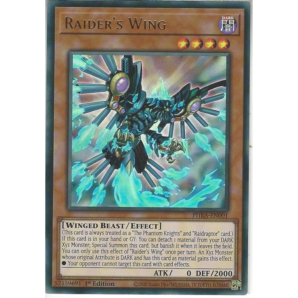 Yu-Gi-Oh TCG Raiders Wing PHRA-EN001 (1st Edition)