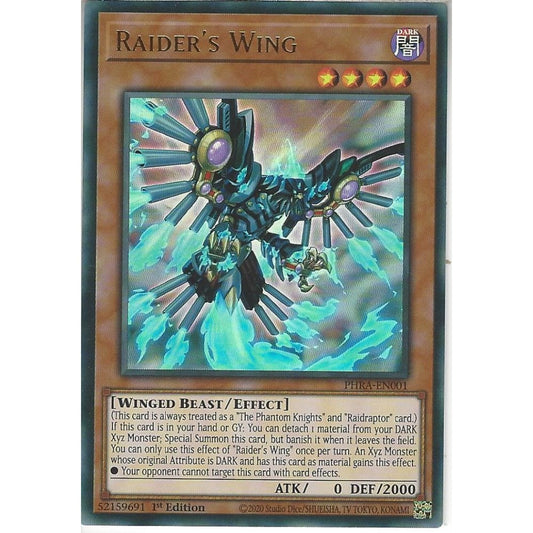 Yu-Gi-Oh TCG Raiders Wing PHRA-EN001 (1st Edition)