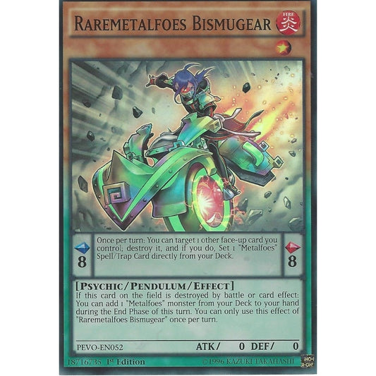 Yu-Gi-Oh TCG Raremetalfoes Bismugear PEVO-EN052