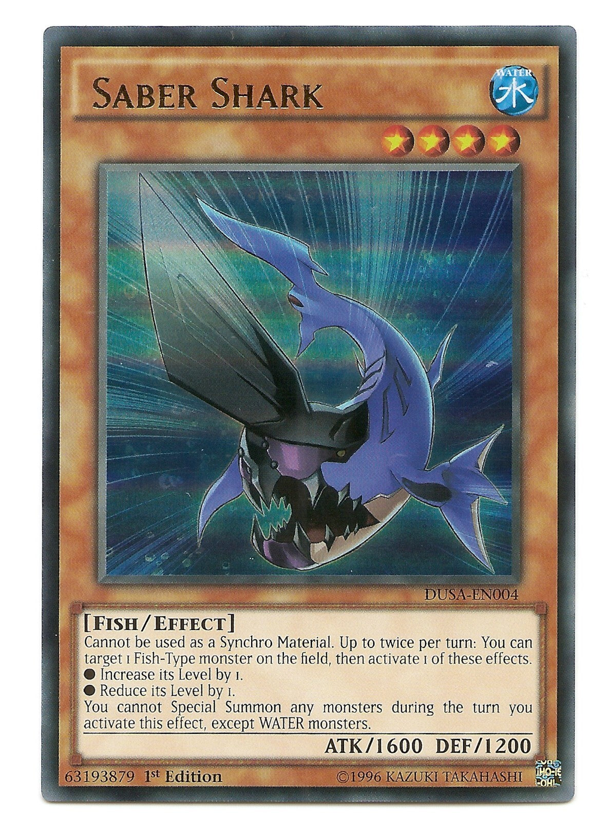 Yu-Gi-Oh TCG Saber Shark DUSA-EN004 (1st Edition)