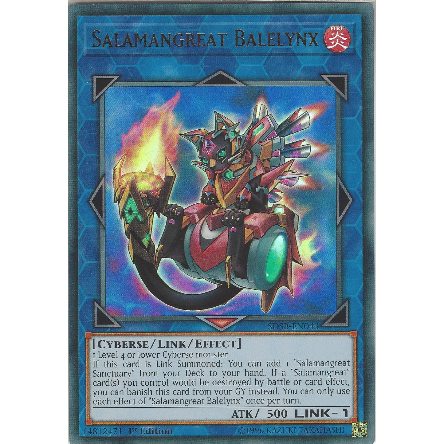 Yu-Gi-Oh TCG Salamangreat Balelynx SDSB-EN043 (1st Edition)