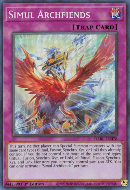 Yu-Gi-Oh TCG Simul Archfiends DABL-EN078