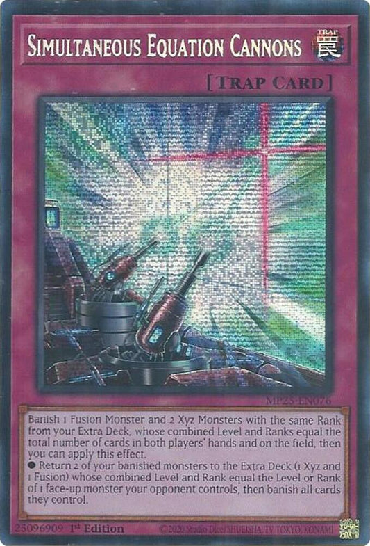 Yu-Gi-Oh TCG Simultaneous Equation Cannons MP25-EN076